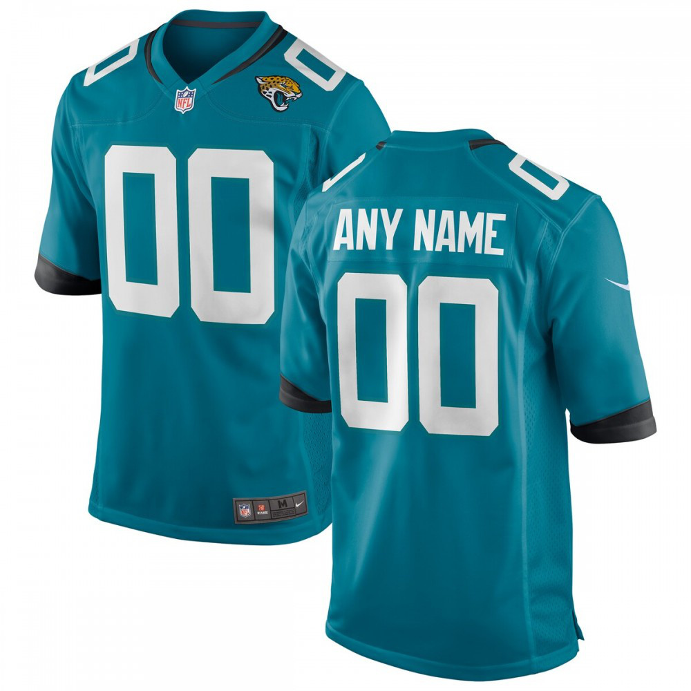 Jacksonville Jaguars Nike Alternate Custom Game Jersey - Teal-GridironStore